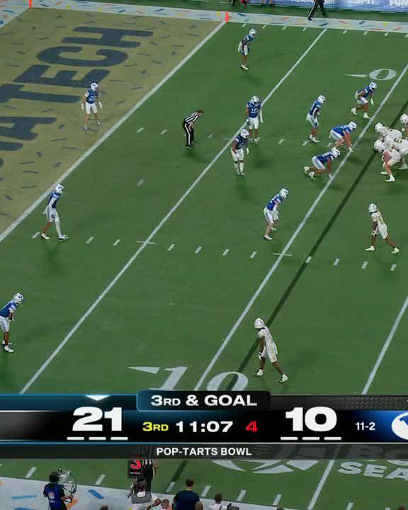 Nusi Taumoepeau and BYU FOOTBALL with the CRAZIEST forced fumble of Coca-Cola Bowl Season 😱 #Big12FB | 📺 ABC