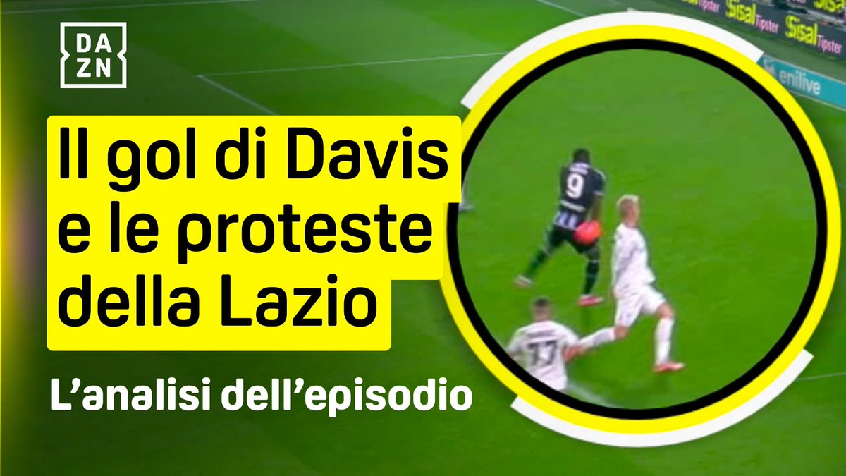 Proteste Lazio sul gol di Davis al 95' 🗣️⚠️ L'analisi dell'episodio di #UdineseLazio 🔍 #SerieAEnilive #DAZN