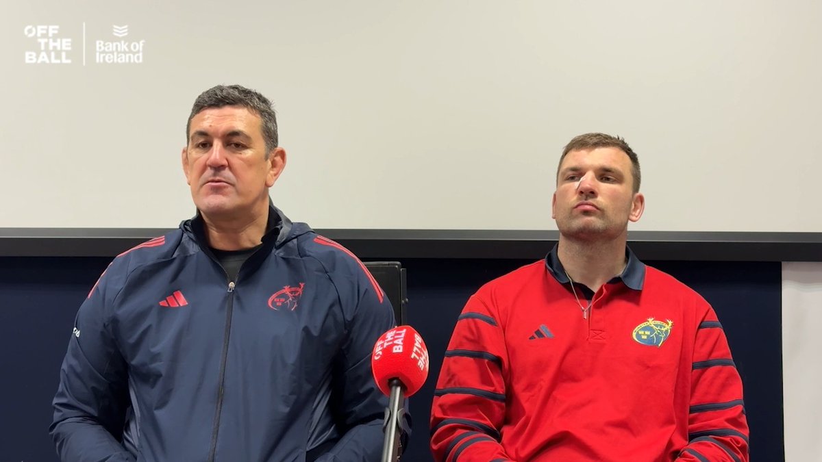 🗣️ "Big song and dance was made about that being ruled out of the game" 🗣️ "Those kind of moments are huge in games like this" Munster head coach, Clayton McMillan, and captain, Tadhg Beirne, react to their loss to Leinster in Thomand Park this evening. #Rugby on Off The Ball with Bank of Ireland | #NeverStopcompeting