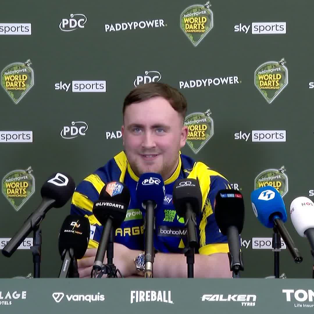 🗣️ "I had no nerves whatsoever, I let my darts do the talking" Luke Littler reflects on his best performance to date at Alexandra Palace after maintaining his flawless record with a 4-0 win against Mensur Suljovic. #WCDarts
