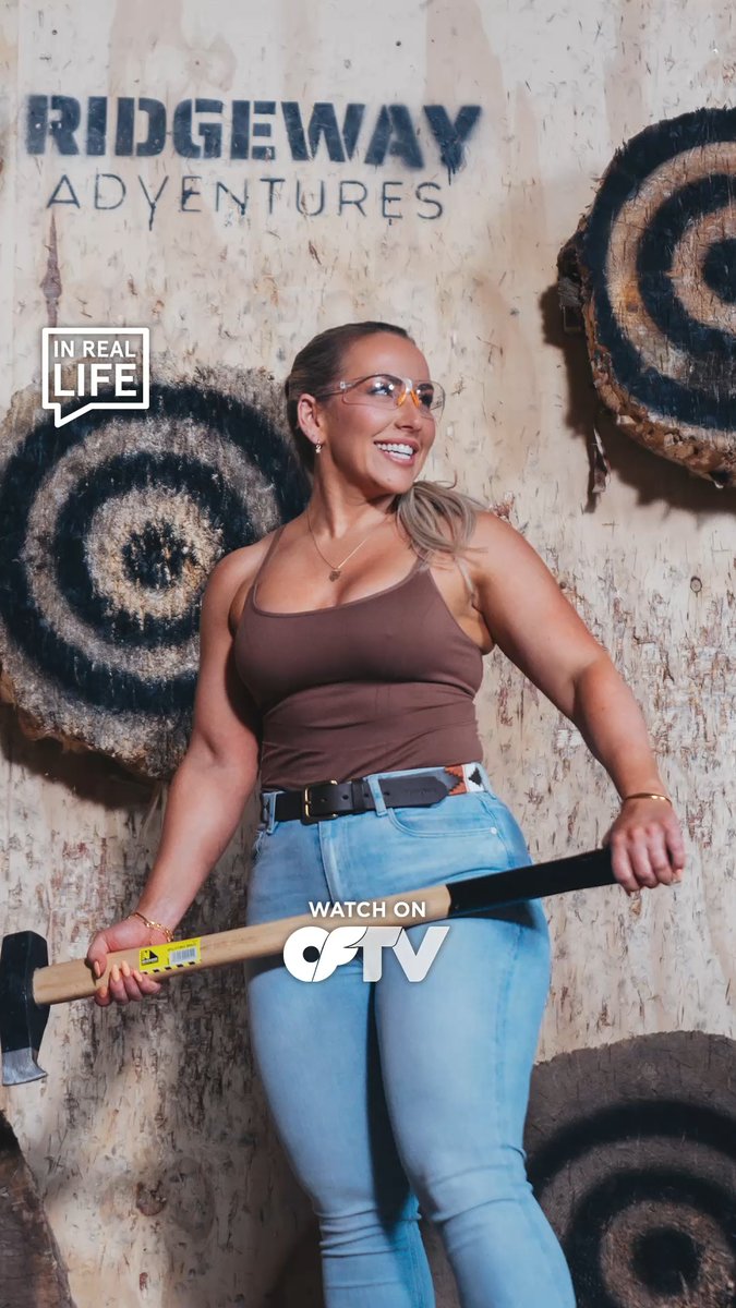 If you’re not cheating, you’re not trying hard enough 🪓 Swing over to OFTV for more #IRL with @FitCoachLouise! Stream FREE: