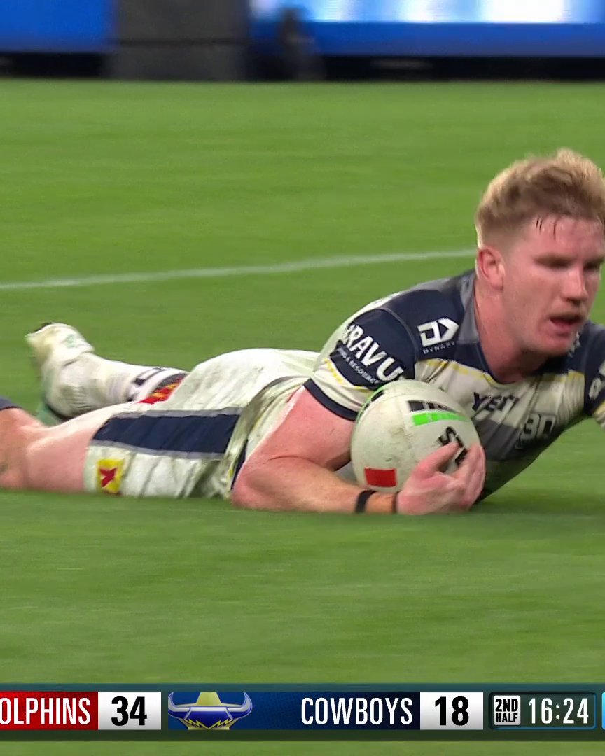 This off season, we’re counting down the top 25 tries from the 2025 NRL season to relive the UNREAL action of the Telstra Premiership 🏆 Tom Dearden shows and goes to take the #13 spot.