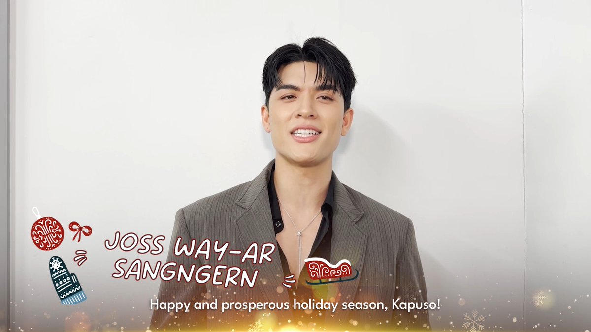 Warm holiday greetings from Joss Way-Ar Sangngern, just for GMA The Heart of Asia viewers ✨