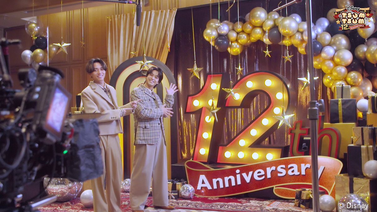 🎉お祝いコメント公開🎉 #永瀬廉 さん＆#髙橋海人 さんから #ツムツム12周年ANNIVERSARY のお祝いメッセージが届いたよ✨ ゲーム内ではミッション達成で👀 #キンプリ のツムツム12周年オリジナル壁紙が必ずもらえる🎁 👇さらにオリジナルグッズの応募も✨ King & Prince