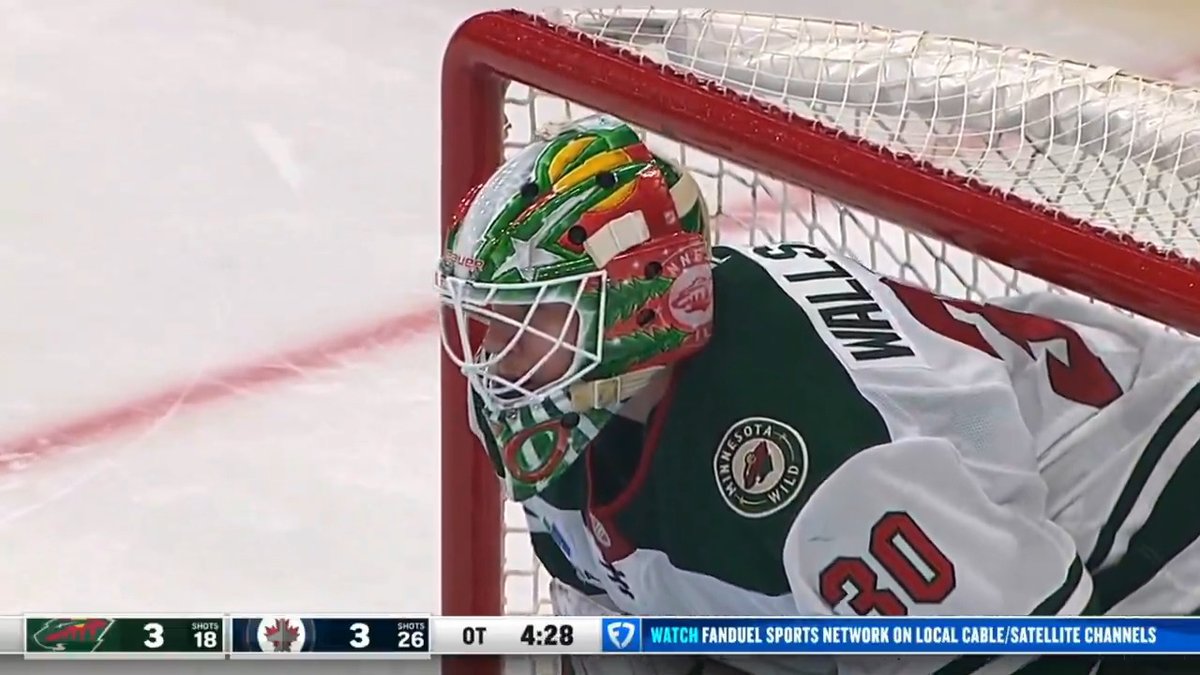 JESPER WALLSTEDT FLASHES THE LEATHER, AND THE WILD GO THE OTHER WAY TO WIN IN OT ๐ฑ๐จ