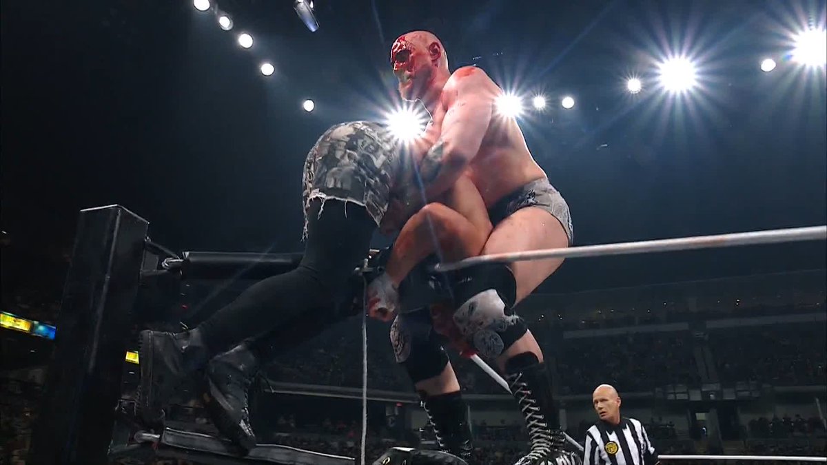 AVALANCHE CODE RED FROM @DARBYALLIN! Watch #AEWWorldsEnd on HBO Max PPV