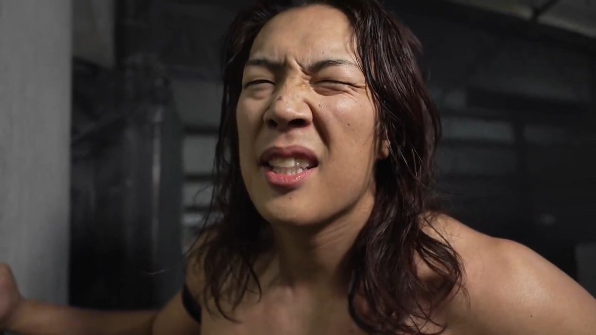 "It's. Not. Over." EXCLUSIVE: A frustrated @takesoup delivers a message to The Rainmaker Kazuchika Okada.