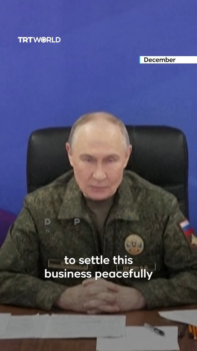 🔴 Rusya Devlet Başkanı Vladimir Putin: “Kiev barışçıl bir çözüme yanaşmazsa, tüm hedefleri askerî yollarla gerçekleştireceğiz.”