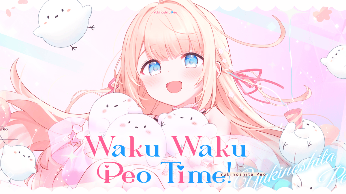 ˚.꒰ Original Character Song - Waku Waku Peo Time! ꒱.˚ The URL and credit is below! It’s an exciting song just to listen to! Please listen alot and waku waku🩷