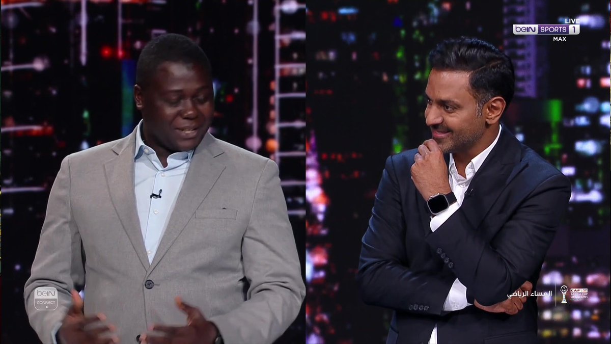 🤣 شاهد ردّ فعل مُعلّق جزر القمر على هدف بلاده الملغي! حسام الدين أحمد ضيف برنامج المساء الرياضي يعلق على اللقطة بطرافة بالغة 👀😅 #كأس_أمم_إفريقيا | #المساء_الرياضي
