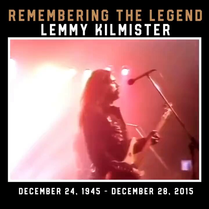 🥃 Raise your glass in honor of MOTÖRHEAD's LEMMY KILMISTER, who died 10 years ago today.⁠ Rest in power.