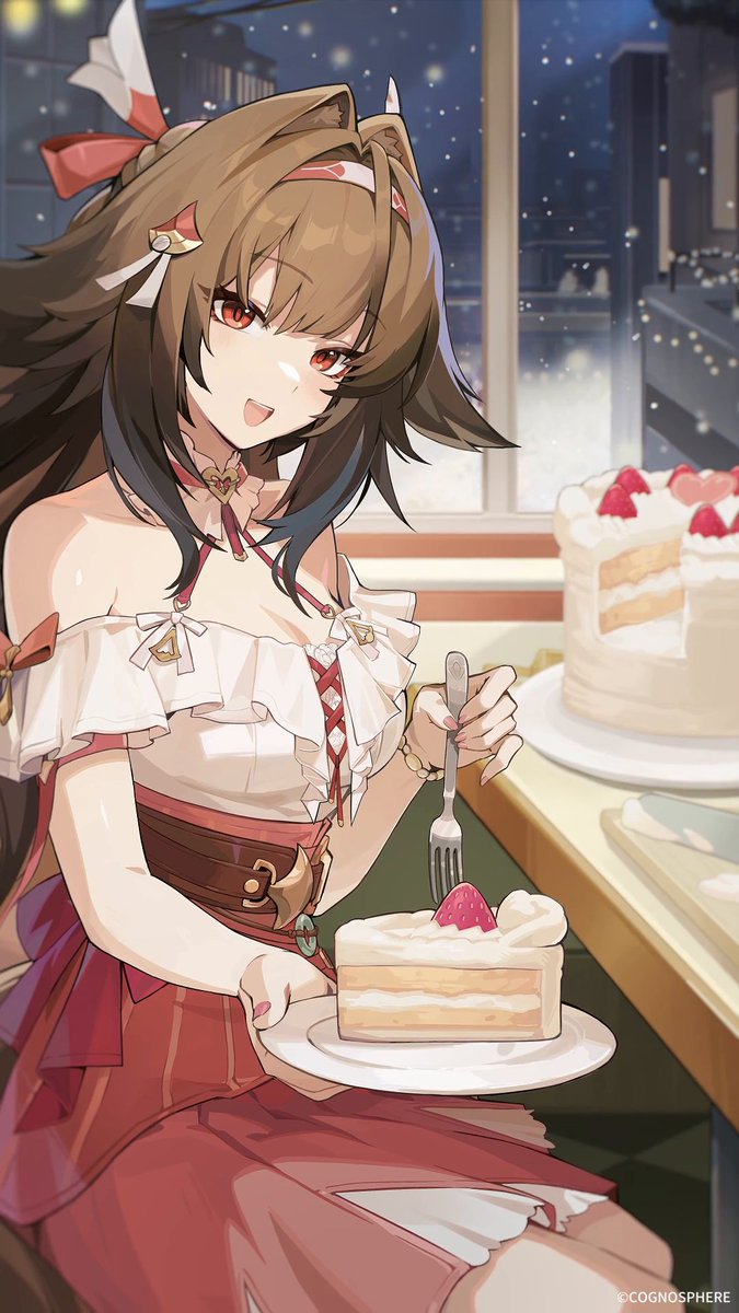 冬の思い出 | 美味しいケーキ作り編 「ワタシ、ケーキを作ってきたの。食べてみて」 「はいっ、あーん!」 「どう?美味しい…?」