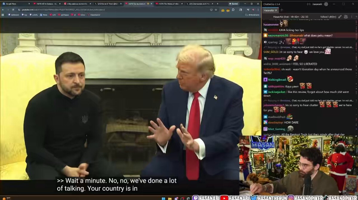 Hasan gets trolled by a chatter and accidentally exposes his own chat in the process of responding “Apparently David Duke posted about u” “Wait is that why there’s a bunch of random losers in the chat being like Jew Jew Jew” - Hasan “I’m trolling”
