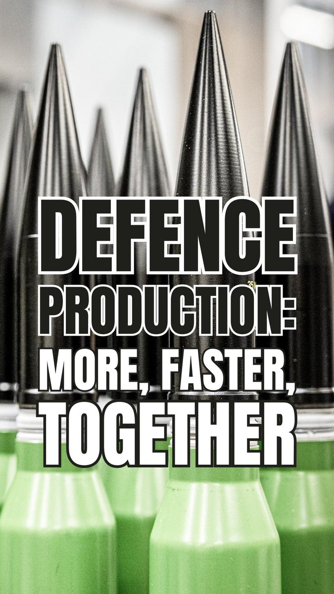 📈 We are boosting defence production, but we need to be ready to produce more, faster, and together for a safer and more prosperous future for us all