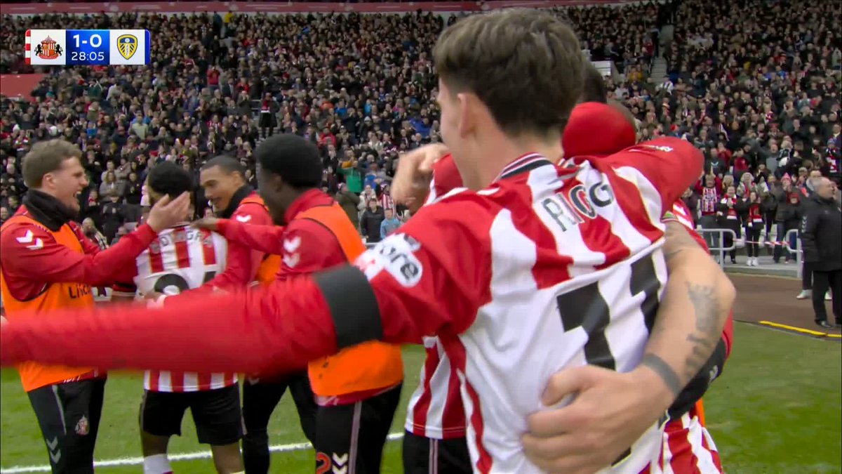 The pass. The finish. 😮‍💨 Simon Adingra scores his FIRST goal for Sunderland!