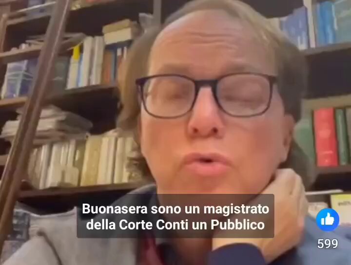 Io non credo che un elettore di questo governo si soffermi ad ascoltare questo video, ma nel caso lo facesse, io spero che capisca la gravità di ciò che dice questo magistrato della Corte dei conti e su quanto il governo ci stia truffando. Noi siamo nelle mani di delinquenti!