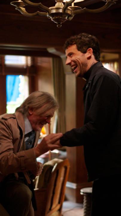 Wedding speeches and sugar cleanses on the set of Wake Up Dead Man.