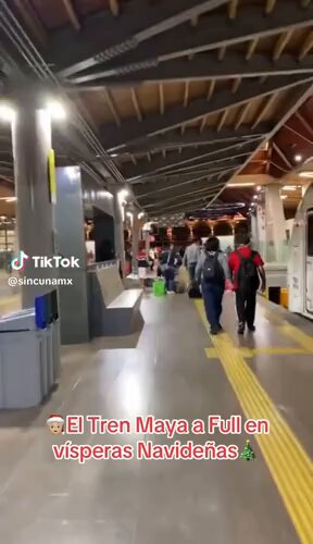 🚨 EL PUEBLO DISFRUTANDO EL TREN MAYA Las Mega Obras de Andrés Manuel y Claudia Sheinbaum Pardo siguen dando Resultados y Bienestar al Pueblo de México...