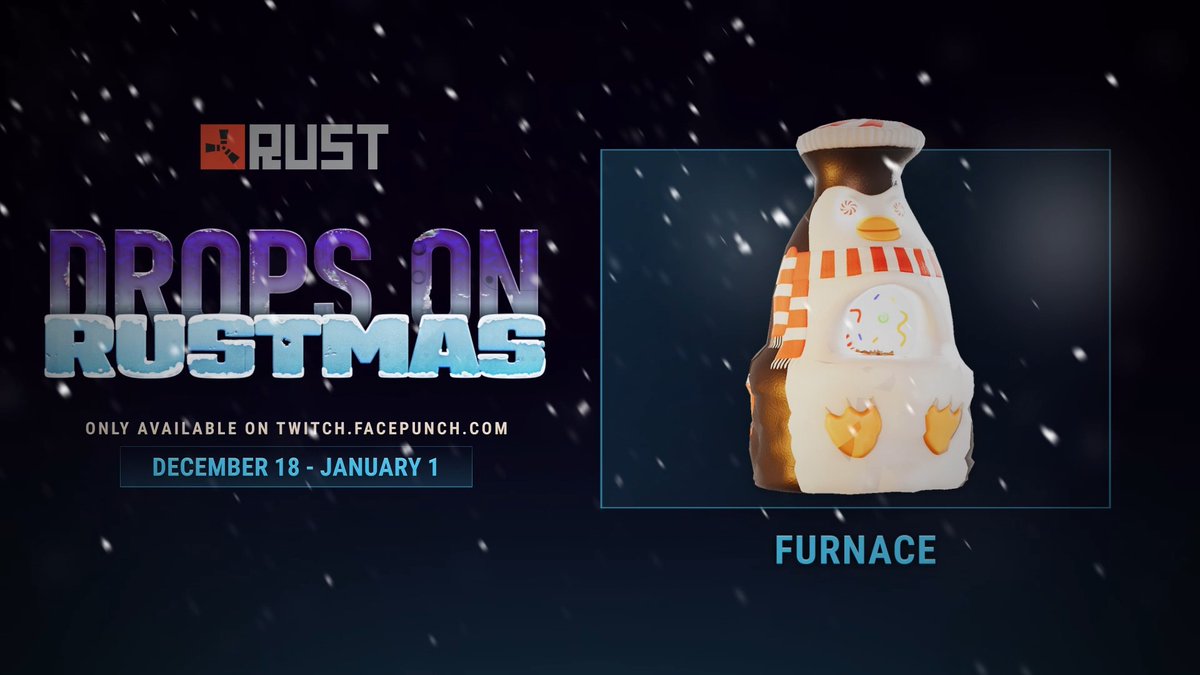 Last few days to grab your Rustmas Twitch Drops! 🎅☢️🎄 Sync your accounts and start collecting here:
