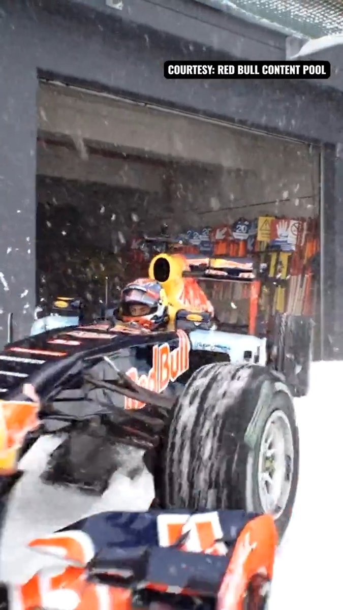Max Verstappen: “Racing cars are not designed to drive on the ice.” Meanwhile Max Verstappen: