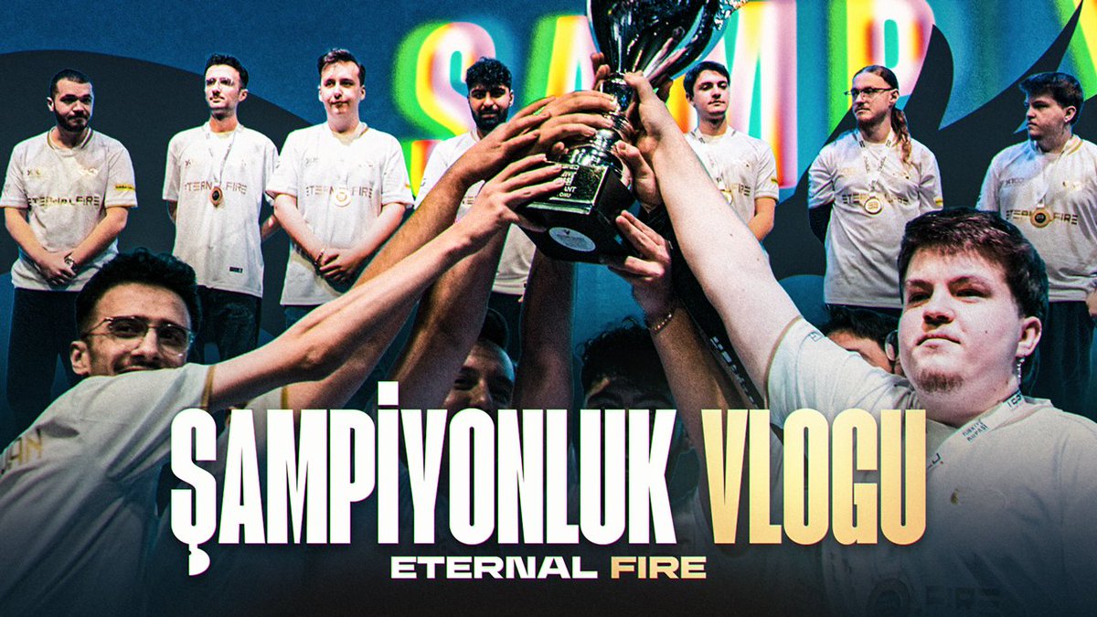 ÇOK BEKLENEN VLOG GELDİ! 🥳 TESFED Türkiye Kupası'nda şampiyonluğa giden yolculuğumuz sizlerle! ❤️ 🔗 Videonun tamamını izlemek için: #forEF | #yüzdeyüzgaming