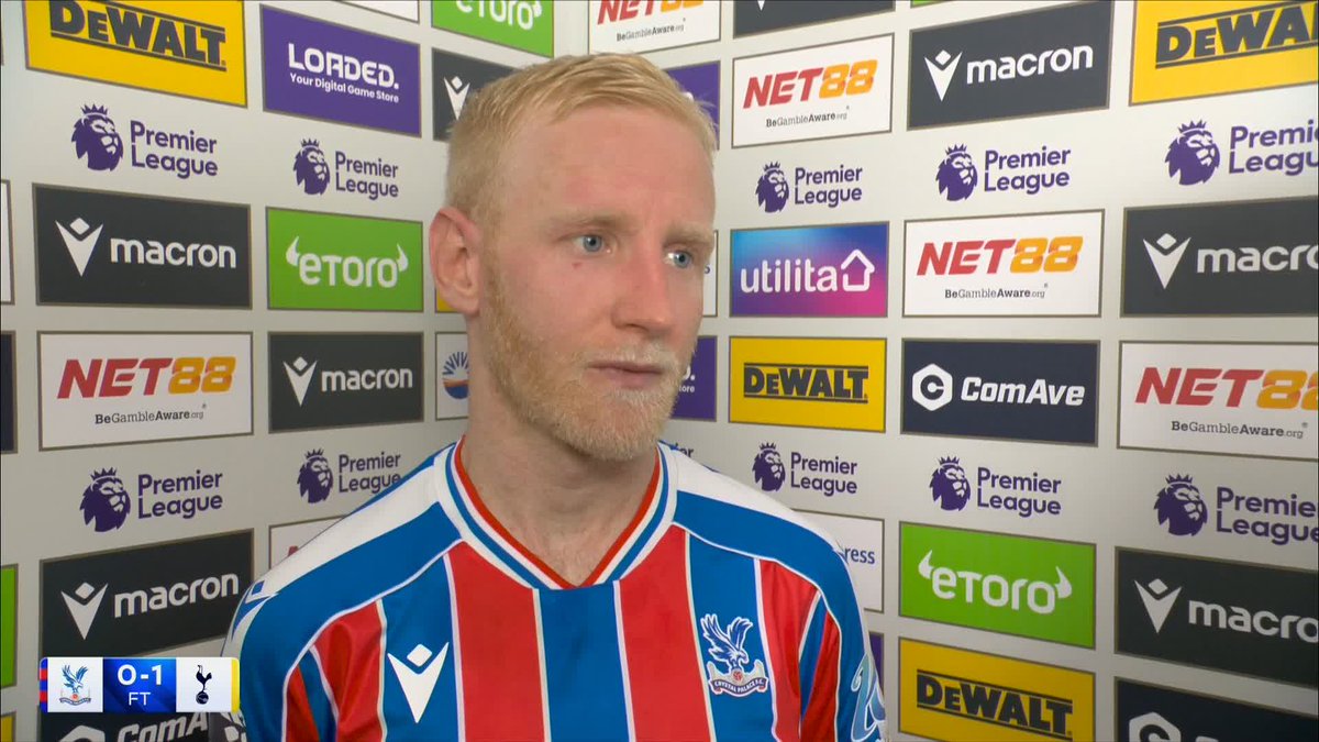 "It's lazy to say that because it's nothing to do with energy or fatigue" Will Hughes says Crystal Palace weren't ruthless enough in front of goal against Spurs 😤