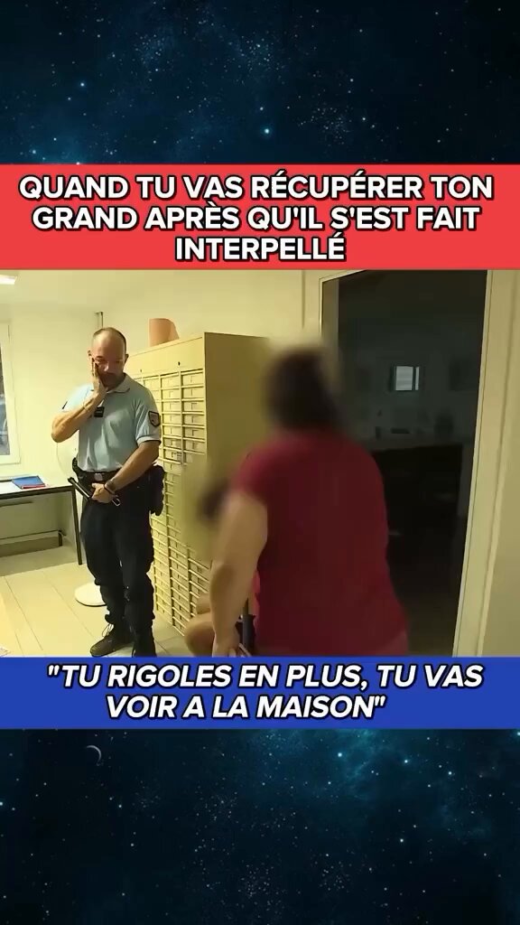Quand une mère de famille vient récupérer ses enfants interpellés au commissariat..