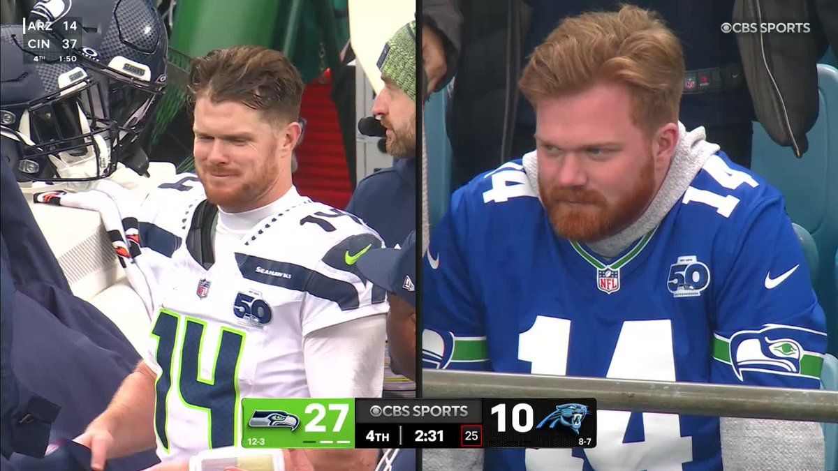 "That's Stan Darnold" 🤣 Ian Eagle &amp; JJ Watt found a Sam Darnold look alike in the stands 😭