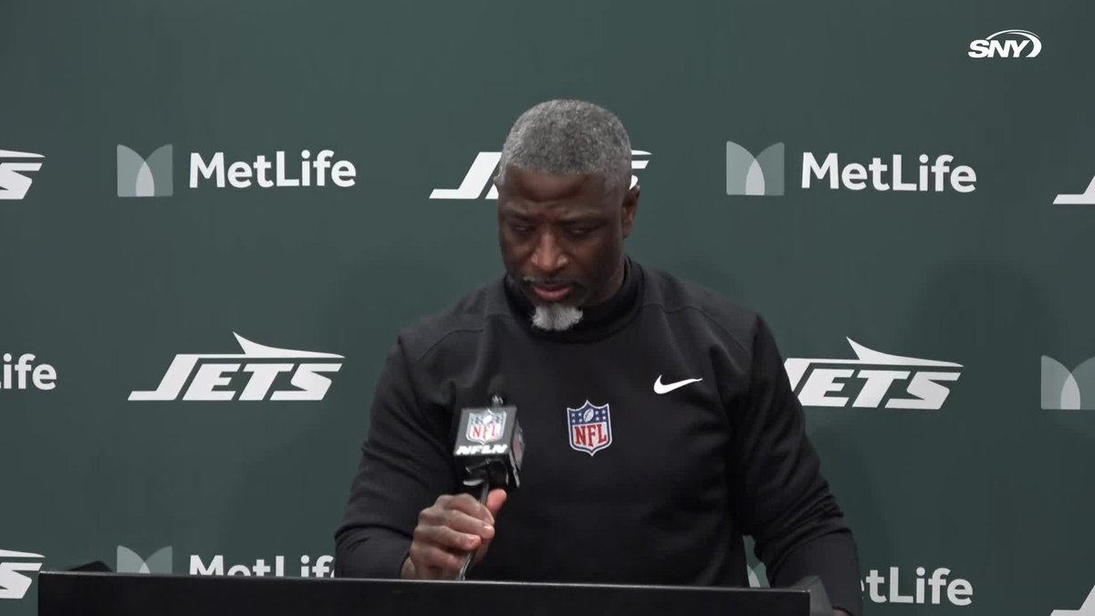 "Today was probably the one time I feel like our effort wasn't as good as I want to be... We have to figure that out, we have one more showing" Aaron Glenn on today's 42-10 loss to the Patriots:
