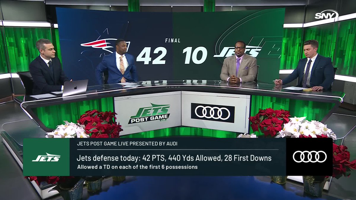 "The problem is, the promises that he came with...we haven't seen any of it" - Connor Rogers on Aaron Glenn Steve Gelbs, Bart Scott #CantWait 🏈, Willie Colon, and Connor react to the Jets' loss to the Patriots on Jets Post Game Live ➡️ Audi USA