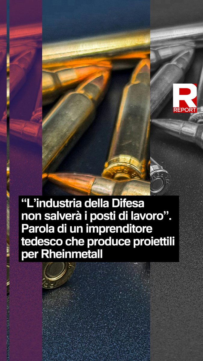 Rheinmetall è campione dell’industria della difesa tedesca. Le telecamere di Report sono entrate all’interno dello stabilimento, nella zona più delicata dove due volte a settimana, l’impianto sforna oltre 800 involucri in acciaio per i missili antiaerei