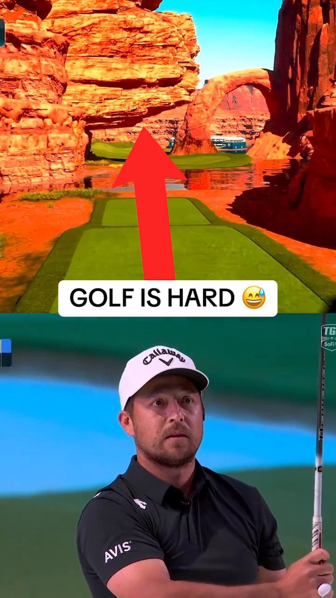 Xander Schauffele and Billy Horschel both drilled the rock on the TGL Stinger hole 😂