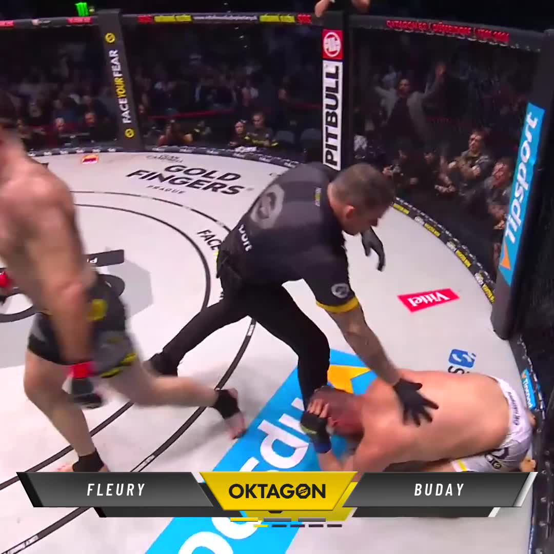 He said it. And he did it. AGAIN! Will Fleury ๐ฎ๐ช KNOCKED OUT Martin Buday in the first round #OKTAGON81 ๐บ | RTL+ | TVP Sport