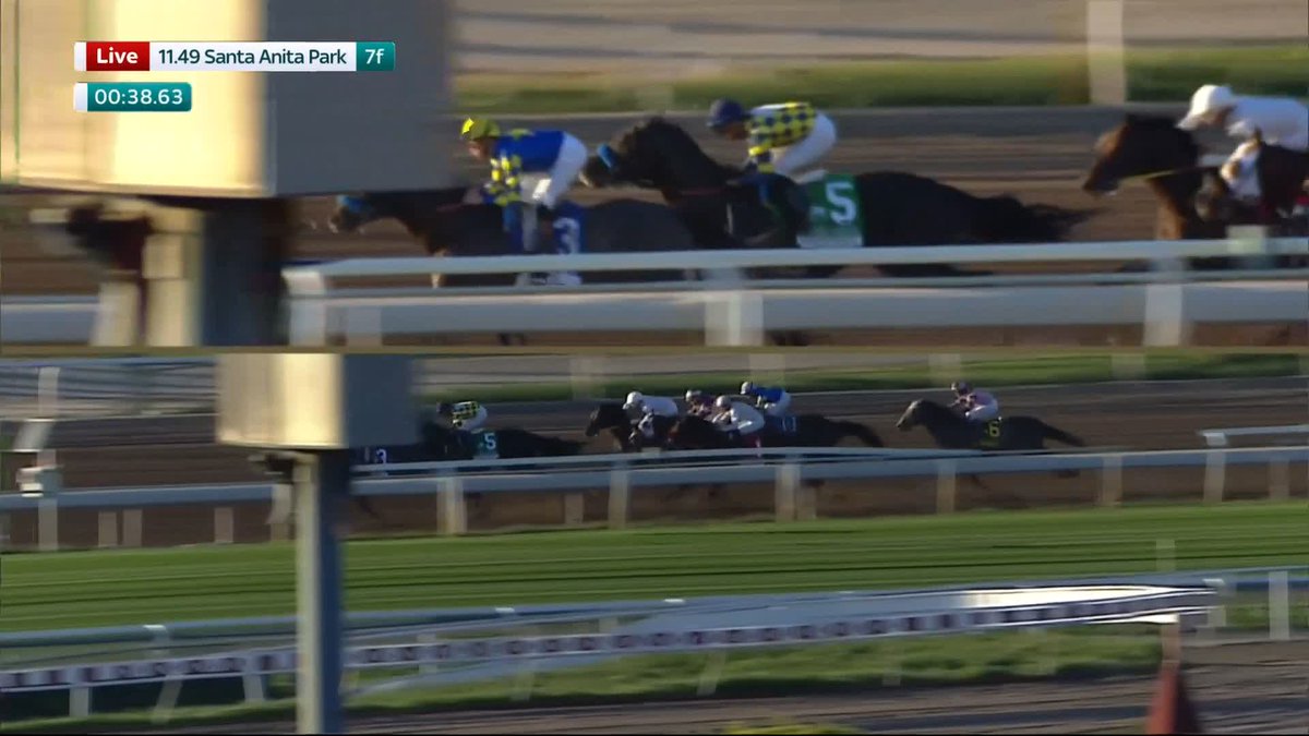 Grade 1 achieved ✅ It's a 1-2 for Bob Baffert as GOAL ORIENTED strikes in the Malibu Stakes at Santa Anita Park!
