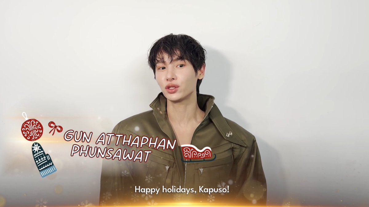 This holiday season, Gun Atthaphan Phunsawat has a special greeting for GMA The Heart of Asia viewers 🎄✨