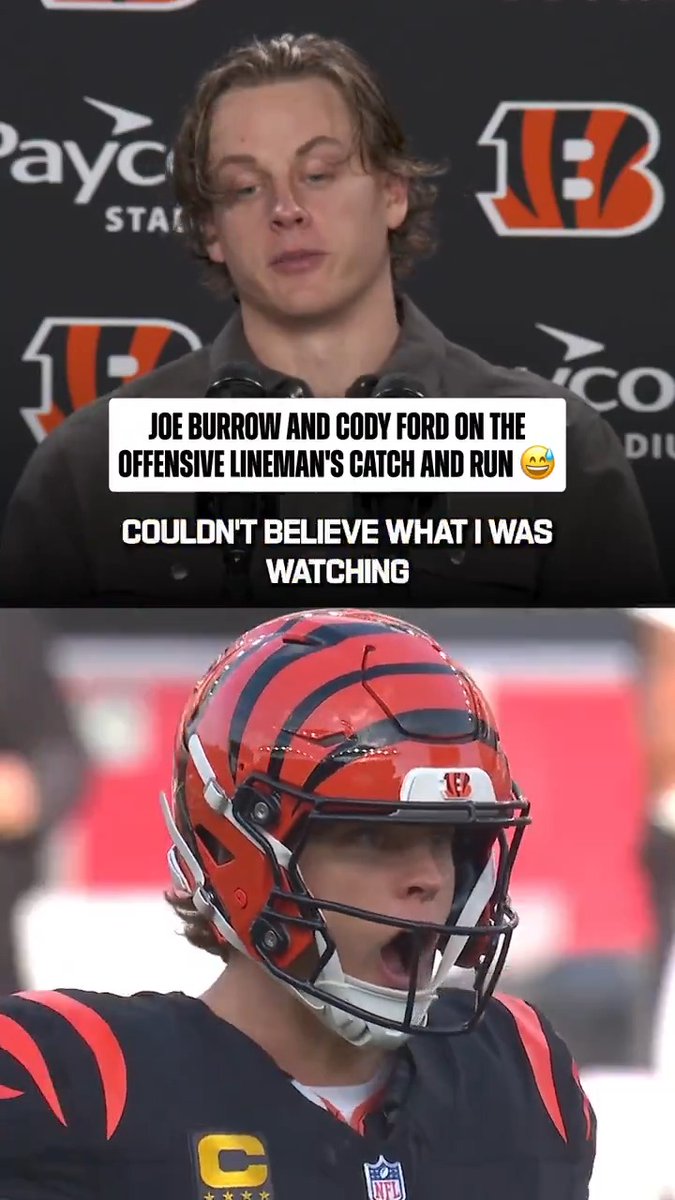 They were both in amazement 😅 Cincinnati Bengals