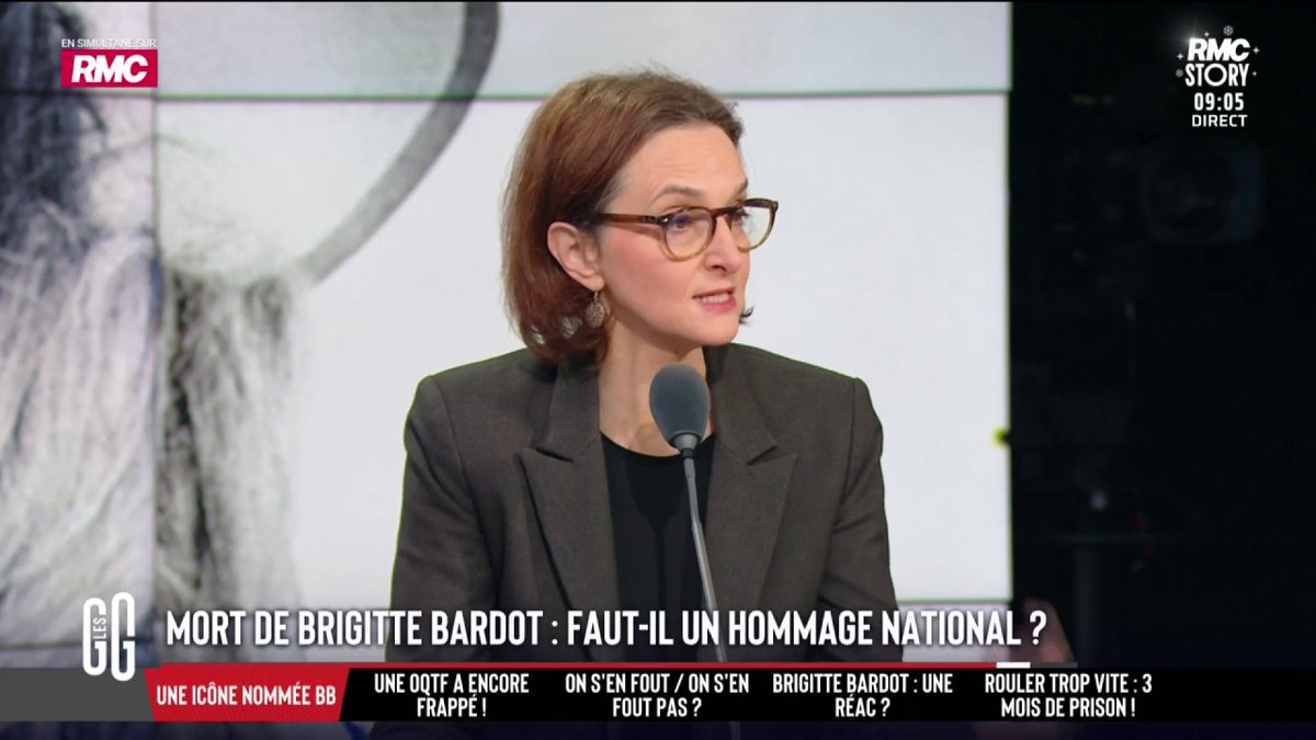 🇫🇷 Mort de Brigitte Bardot : faut-il un hommage national ? 🗣️ Barbara Lefebvre : "Brigitte Bardot, ce qui fait d'elle un mythe et l'incarnation de la femme française, c'est qu'elle était simple, elle était vraie ! Il n'y en a pas d'autres des comédiennes comme ça !" #GGRMC