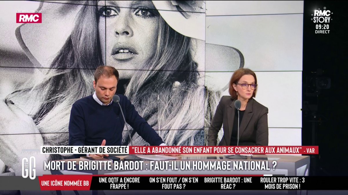 🇫🇷 Mort de Brigitte Bardot 📞 Christophe : "Je respecte l'actrice ! Mais pour moi, une femme qui dit que son fils était comme une tumeur en elle... elle n'a jamais élevé son fils ! Et on dit que c'est une icône ?! Une femme qui n'élève pas son fils n'est pas une icône" #GGRMC