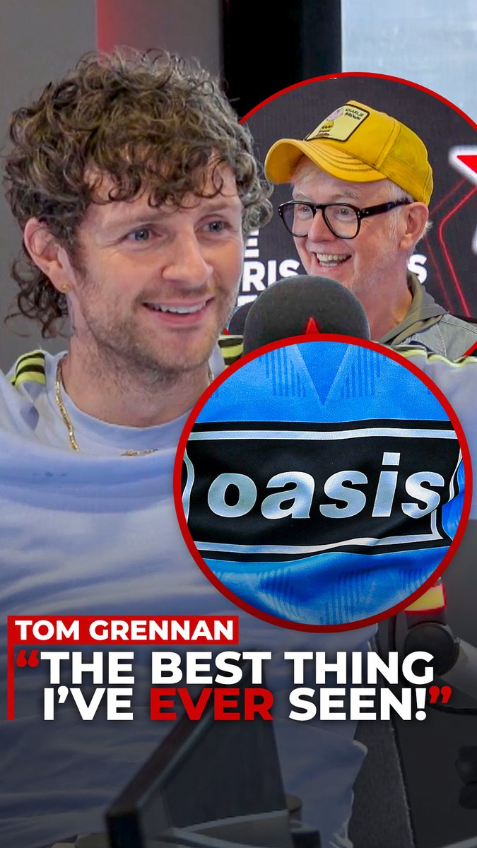 🎤"The best thing I've ever seen!" Tom Grennan reveals what it was like watching Oasis live on The Chris Evans Breakfast Show with the National Lottery.