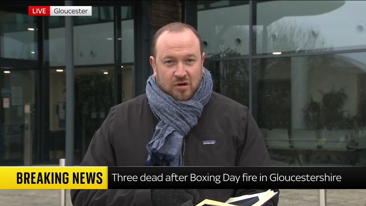 BREAKING: A mother and two children have died after a Boxing Day fire in Stroud, Gloucestershire. More on this breaking story: 📺 Sky 501, Virgin 602, Freeview 233 and YouTube