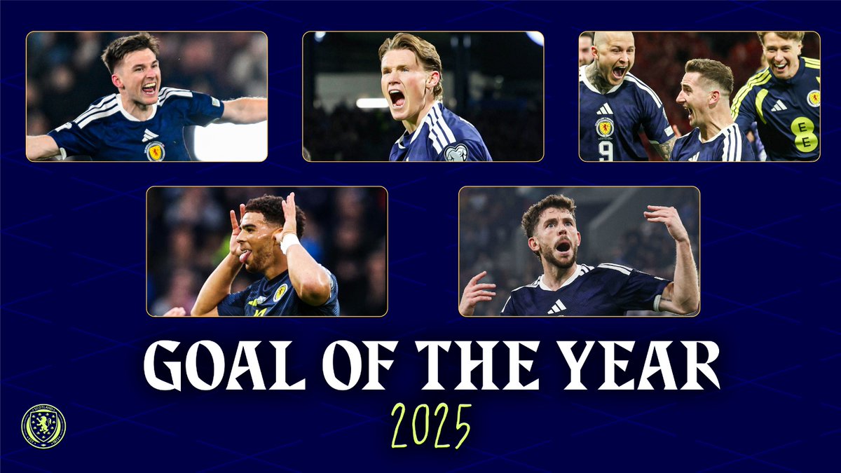 ⚽️ It's time to chose your Scotland Men's Goal of the Year, with five contenders to choose from! 🗳️ Vote here: