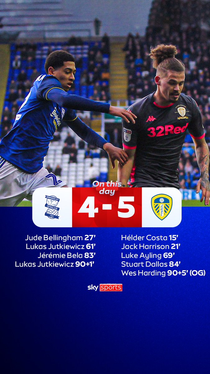On this day in 2019, Birmingham and Leeds played out one of the craziest games in Championship history! 🗓️🤯