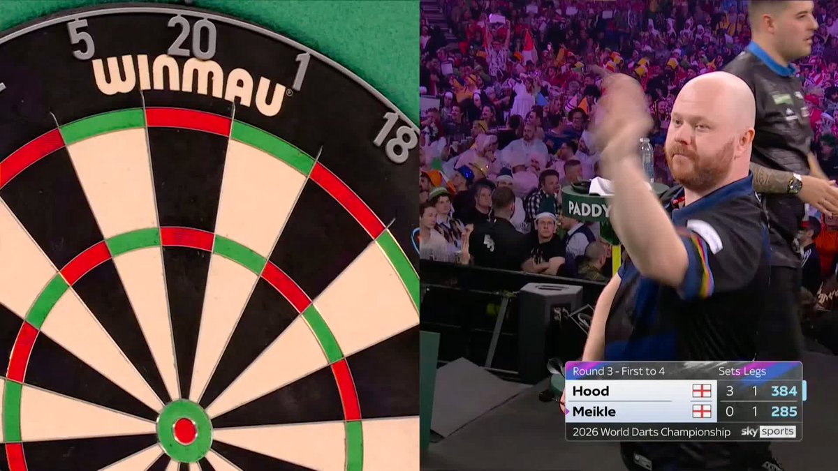 146 FROM MEIKLE! A majestic 146 outshout from Ryan Meikle to keep him in this game! 📺 #WCDarts | R3