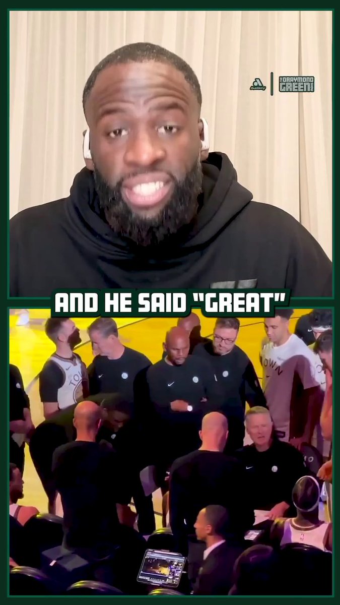 NEWS: Draymond Green responds to the viral bench confrontation with Steve Kerr #Warriors Episode out now on YouTube + wherever you get your podcasts.
