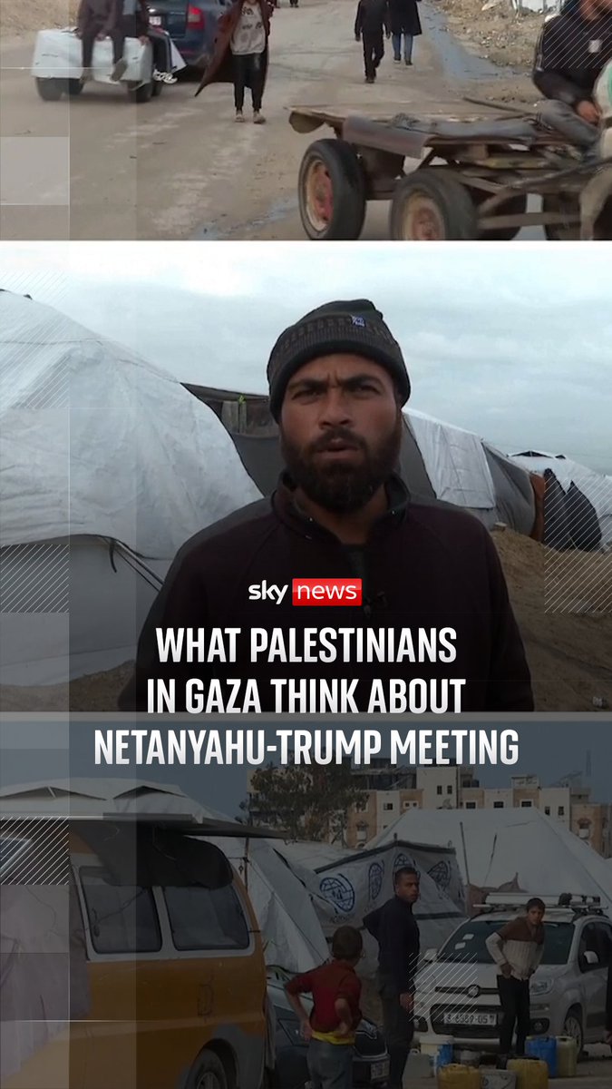 "Our suffering is not on their radar." Ahead of Benjamin Netanyahu's visit to Donald Trump's Florida home, Palestinians in Gaza share their thoughts. Follow the latest: