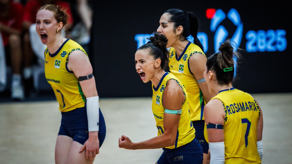 #WWCH2025 Recap: BRONZE FOR BRAZIL ๐ฅ Back on the world podium, Team Brazil ๐ง๐ท claimed bronze at the 2025 World Championship ๐น๐ญ, combining intensity, resilience and trademark competitiveness to finish among the very best once again ๐ฅ๐. A strong campaign that reaffirmed Brazilโs presence at the top of the global game: depth, fight and consistency when it mattered most. ๐ชโจ ๐บ Relive it on VBTV: ๐ #Volleyball #Volei
