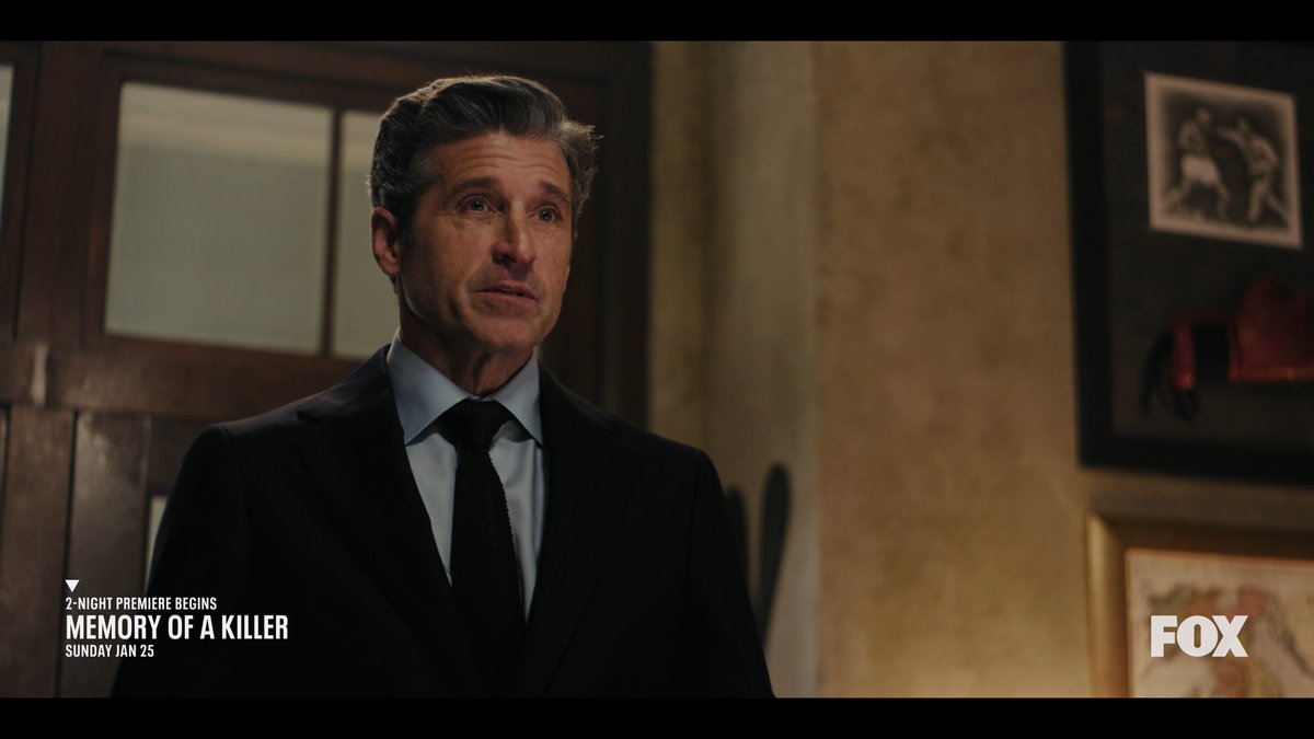 First trailer for ‘MEMORY OF A KILLER’, starring Patrick Dempsey. The series follows a hitman who is leading a double life but has a deadly personal secret: He has developed early-onset Alzheimer’s. Premiering January 25 on FOX.