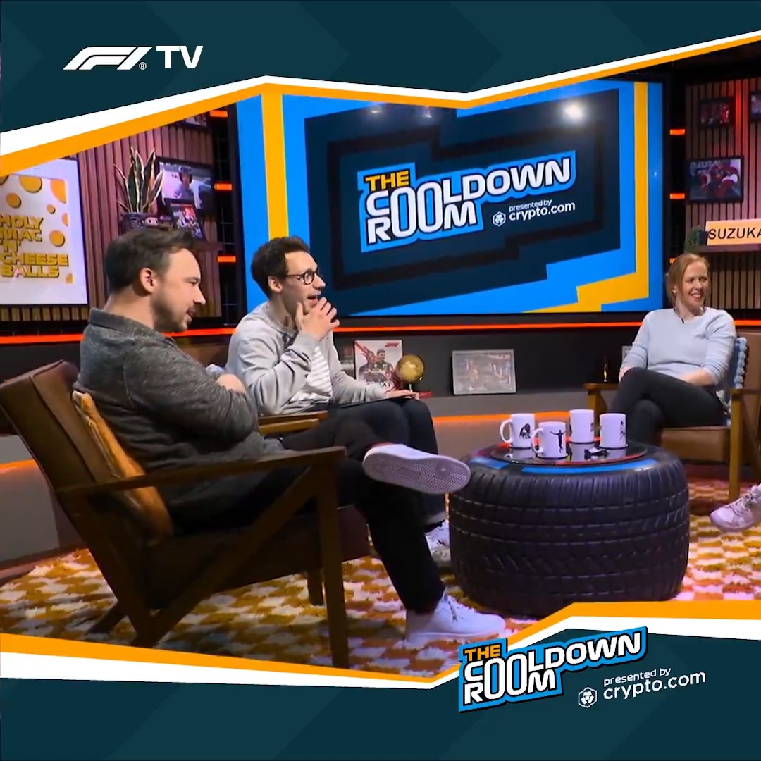 Iconic Cooldown Room moments 😅 Watch now on F1TV, presented by Crypto.com 📺 #F1