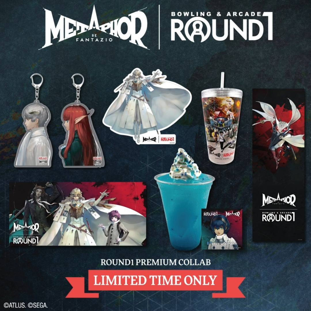 Ready for your next quest? 🧭 Discover all-new items including keychains, play mats, and more during the second phase of the Round1 Bowling & Arcade x Metaphor: ReFantazio collaboration! Play and collect until February 8th, 2026. #Round1USA #MetaphorReFantazio