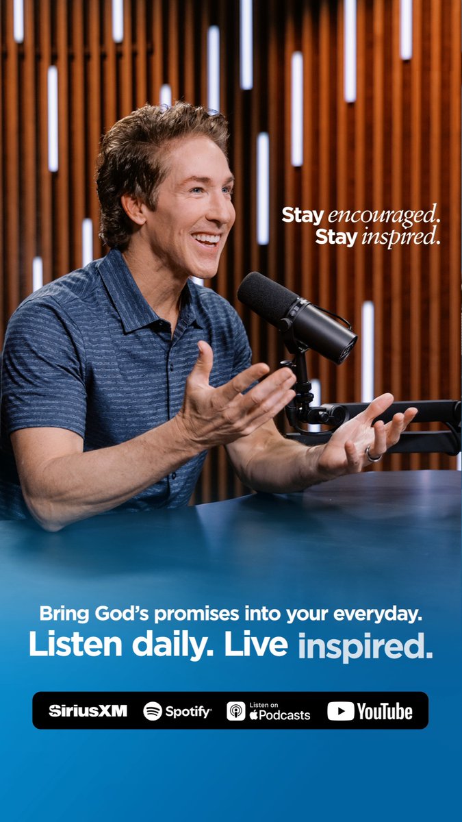 Listen to the Joel Osteen Daily Podcast everywhere you listen to podcasts!